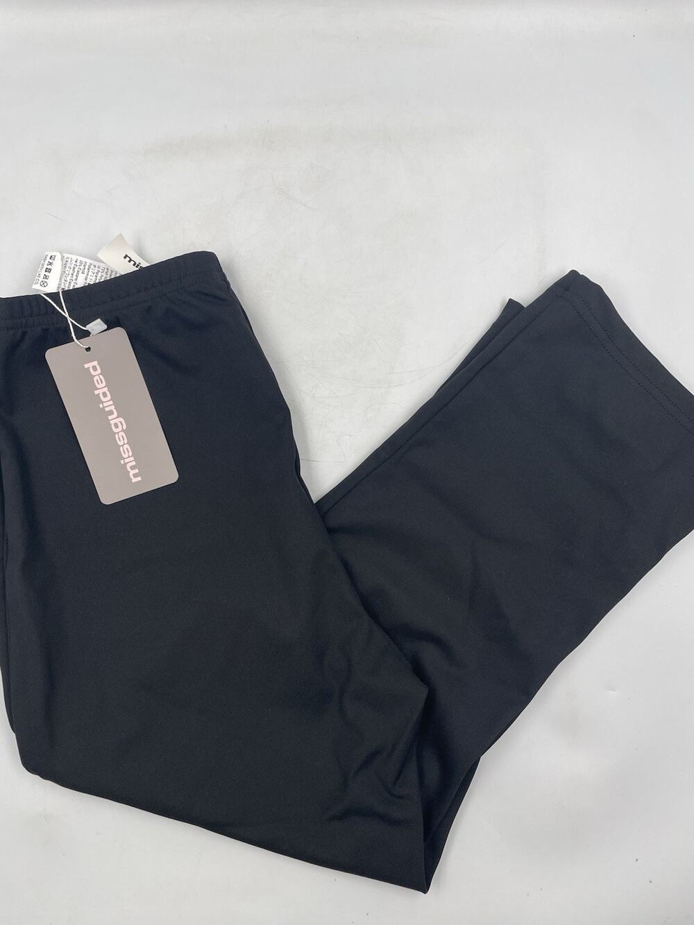 Missguided Women’s Black Straight Leg Leggings Size Medium NWT
